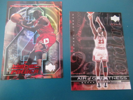 BASKETBALL cards -- Lot of 2 fantastic cards of  MICHAEL JORDAN