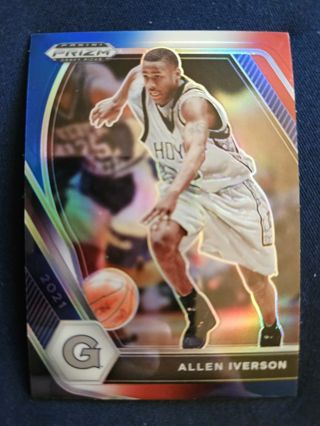 2021 Panini Prizm Draft Picks R/W/B Prizm Allen Iverson