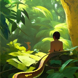 Listia Digital Collectible: Boa  in jungle with me !