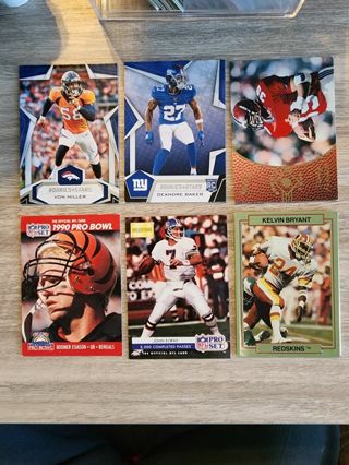 6 Football Cards