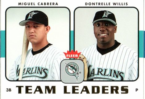 2006 Fleer Team Leaders Miguel Cabrera Dontrelle Willis