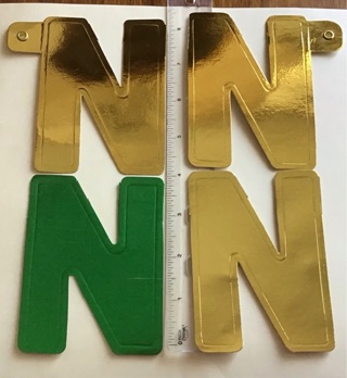 U.S. Only/ 1 random letter N cutout 