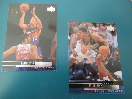 BASKETBALL collectable trading cards--set of 2