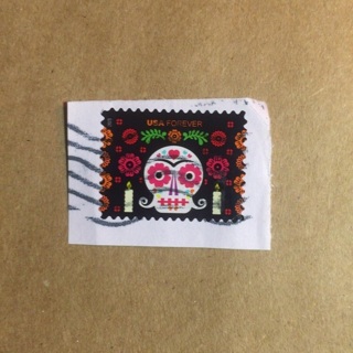 2021 Dia De Los Muertos USA Forever Postage Stamp ~ Canceled (Used)