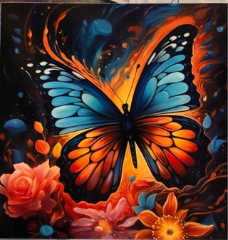 Butterfly Beauty  - 3 x 4” MAGNET - GIN ONLY