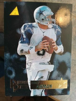 1995 PINNACLE PASSER TROY AIKMAN DALLAS COWBOYS FOOTBALL CARD# 195