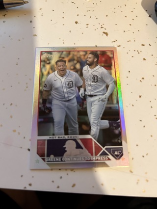 2023 topps rainbow foil detroit tiger greene continues to impress