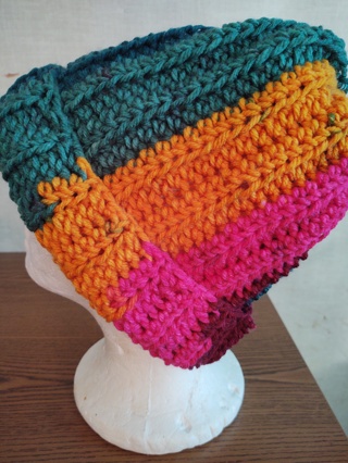 Hand Crocheted Slouch Hat 