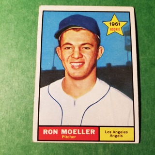 1961 - TOPPS BASEBALL CARD NO. 466 - RON MOELLER ROOKIE -  ANGELS