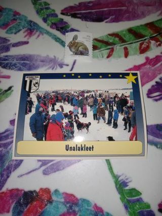 1992 iditarod Trail Alaska Card