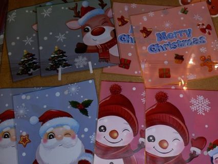 Christmas Cello bags 8 PC 10*4 cm no refunds regular mail only Very nice win 2 or more get bonus