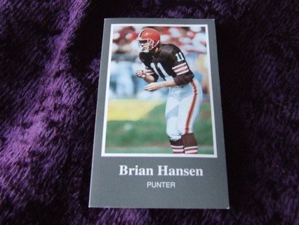 Brian Hanson Cleveland Browns Tract Tri Fold Card