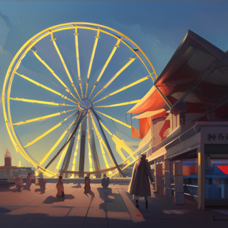 Listia Digital Collectible: The Majestic White Ferris Wheel