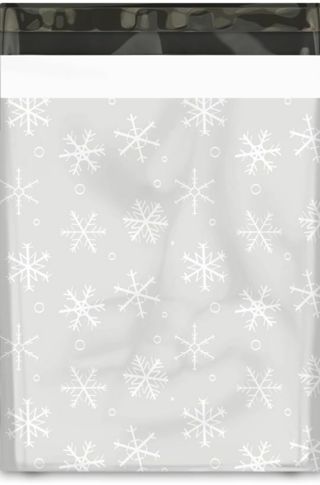 ↗️NEW❄️(1) CHRISTMAS SNOWFLAKES 10"x 13" POLY MAILER!!