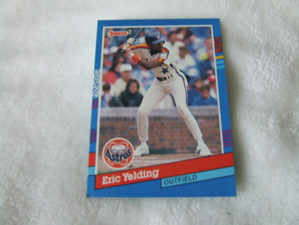 1991 Eric Yelding Houston Astros Donruss Card #277