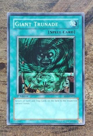 Yu-Gi-Oh Card 1st Edition Giant Trunade