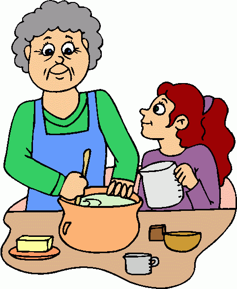 My granny is such a kind person. Бабушка с выпечкой. Рисунки grandma. Make lunch рисунок. Grandmother Flashcard.