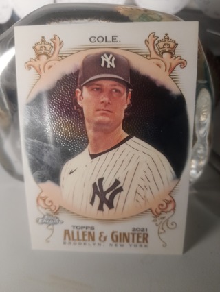 2021 Gerrit Cole Allen Ginter Topps Chrome Yankees