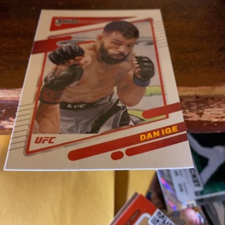 2022 panini donruss featherweight dan ige UFC card 