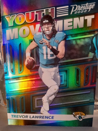 2022 Trevor Lawrence Youth Movement Rainbow Holo Foil