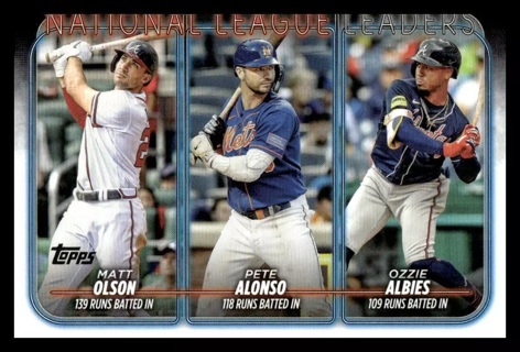 2024 Topps Series 1 Olson Pete Alonso Albies League Leaders #293