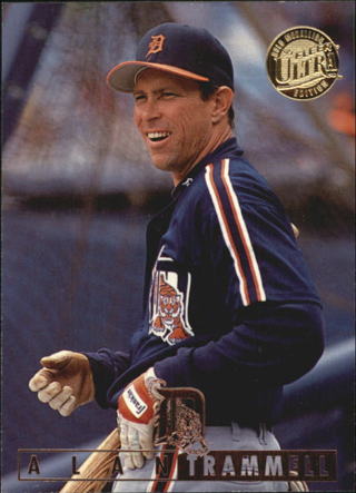 1995 Ultra Fleer Detroit Tiger Baseball Card #51 Alan Trammell