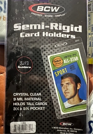 Semi-Rigid Card Holders (50) 3 1/2” x 5 3/8”