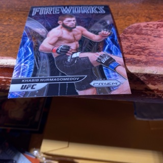 2022 panini prizm fireworks khabib nurmagomedov UFC wrestling card 