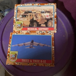 Desert storm trading cards