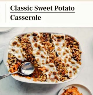 Classic sweet potato casserole+