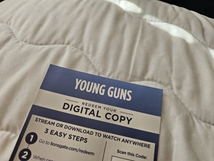 Young Guns 4K digital code ONLY 