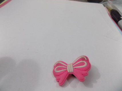 Croc Shoe Charm pink bow