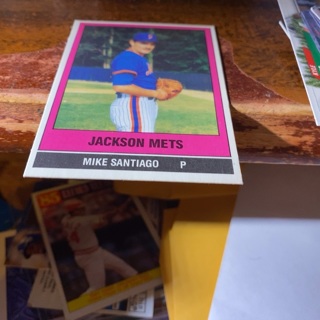 1986 tcma Jackson Mets Mike Santiago baseball card 