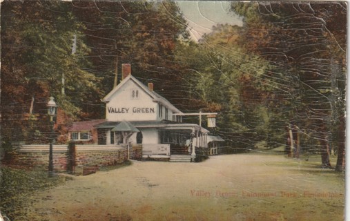 Vintage Used Postcard: b: 1907 Valley Green, Chester, PA