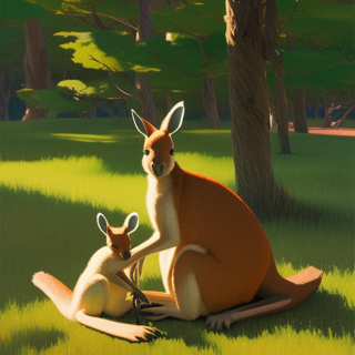 Listia Digital Collectible: Kangaroo & Baby