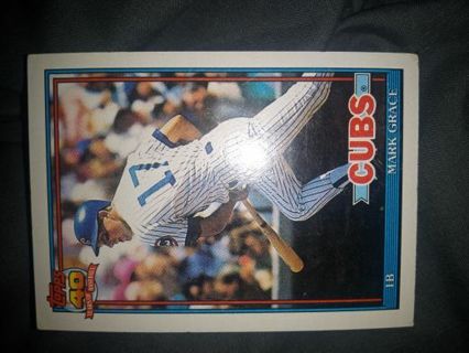 Mark Grace 1991 Topps Chicago Cubs