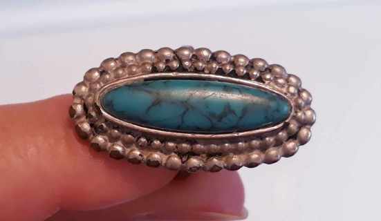 Vintage Turquoise Ring, size 6