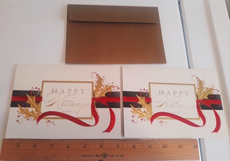 ⛄ Elegant Christmas Cards (w/Envelopes) BONUS stickers included ⛄