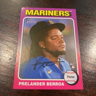 2024 Topps Heritage - [Base] #424 Rookies - Prelander Berroa