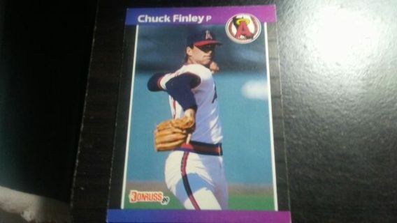 1989 DONRUSS CHUCK FINLEY CALIFORNIA ANGELS BASEBALL CARD# 226