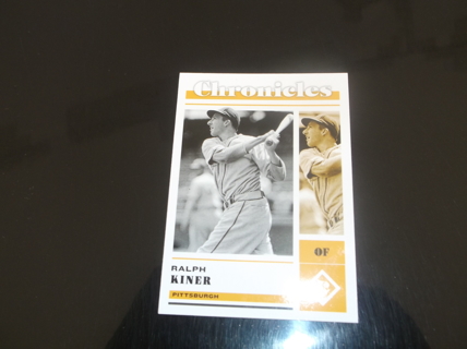 mlb  2023 Panini Chronicles    Ralph Kiner   card  #   27     pittsburgh  Pirates