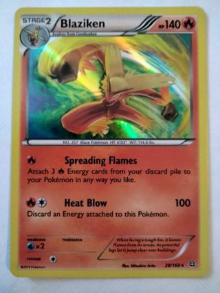 Blaziken 28/160 rare holo nm pokemon