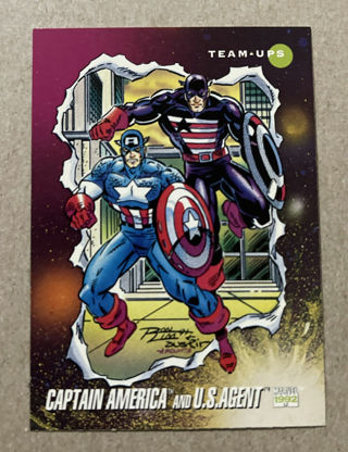 1992 Marvel Universe Series III 3 # 83 Captain America And U.s. Agent