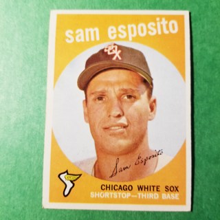 1959 - TOPPS BASEBALL CARD NO. 438 - SAM ESPOSITO - WHITE SOX - SHARP