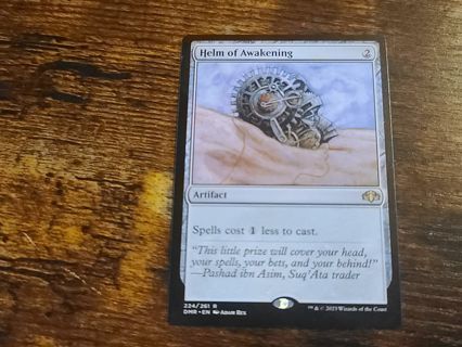 Magic the gathering mtg Helm of Awakening rare card Dominaria remastered