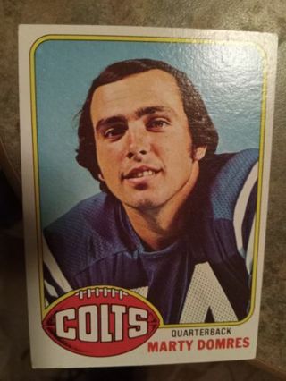 1976 TOPPS MARTY DOMRES COLTS FOOTBALL CARD# 249