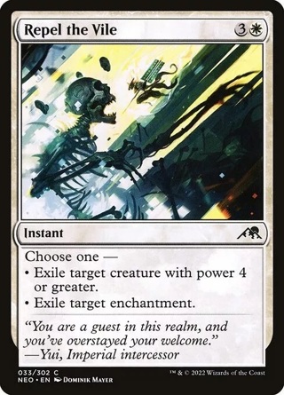  Repel the Vile - Foil NM Eng MTG - Kamigawa: Neon Dynasty