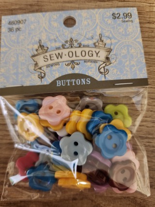 RESERVED - NEW - Sew-Ology - Buttons - 36 in package 