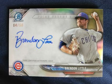 2018 Bowman Chrome Prime Chrome Signatures Auto Brendon Little