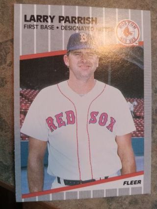 1989 FLEER LARRY PARRISH BOSTON RED SOX BASEBALL CARD# 94